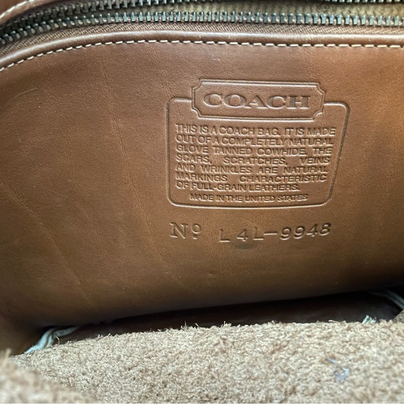 Coach Vintage Nottingham 9948 Brown Leather Turnlock Shoulder Bag - Picture 7 of 10